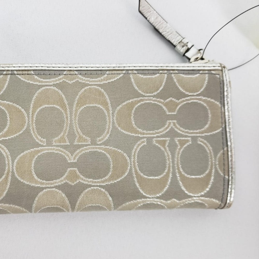 Coach Grey Monogram Wallet - Picture 2 of 4